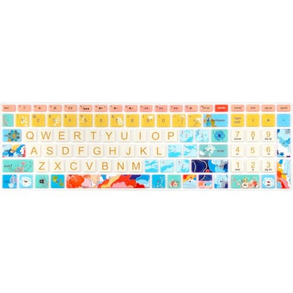 Keyboard Cover for HP Envy x360 15m-bp/bq /2020 2019 HP Pavilion 15/ HP Pavilion x360 15.6” Series/HP Envy 17 17.3" Series/HP Laptop 15t 17t 17-ca0011nr 17-by0040nr, Litter Flowers - color: Litter Flowers