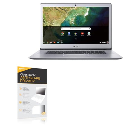 BoxWave Screen Protector Compatible with Acer Chromebook 15 (CB515) (15.6 in) - ClearTouch Anti-Glare Privacy (2-Pack), Privacy Screen Protector Flexible Film Anti-Glare - color: Anti-Glare Privacy