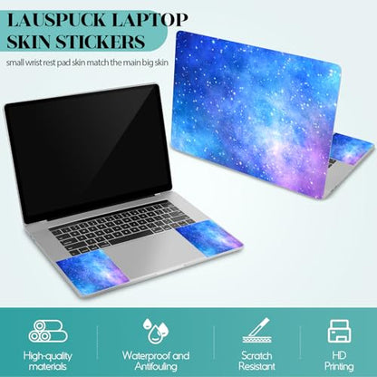 Laptop Skin Sticker Decal, 12" 13" 13.3" 14" 15" 15.4" 15.6 inch Personalized Universal Vinyl Notebook Skin Sticker Cover Art Protector Decal with Free 2 Wrist Pads, Nebula Galaxy - color: Nebula Galaxy