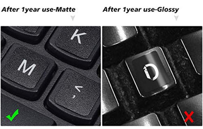 3PCS Universal English Keyboard Letter Stickers, Replacement English Keyboard Stickers with Black Background and White Lettering for PC Computer Laptop Desktop-English