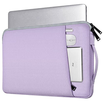 13 Inch Laptop Sleeve Case for 13-inch New MacBook Air M5 A3449 M4 A3240 2025 2026,13 13.6 Inch MacBook Air 13 M3/M2/M1 2020-2024, Computer Carrying Bag with Handle, Purple - color: Purple, size: 13.3-13.6 Inch