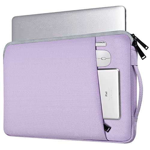 13 Inch Laptop Sleeve Case for 13-inch New MacBook Air M5 A3449 M4 A3240 2025 2026,13 13.6 Inch MacBook Air 13 M3/M2/M1 2020-2024, Computer Carrying Bag with Handle, Purple - color: Purple, size: 13.3-13.6 Inch