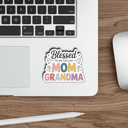 (3Pcs) Blessed to Be Called Mom Sticker Funny Mom Waterproof Vinyl Decals for Books Laptops Phones Tumblers Water Bottles Gifts for Mom Grandma Auntie 2.5"x3" - color: Blessed to Be Called Mom