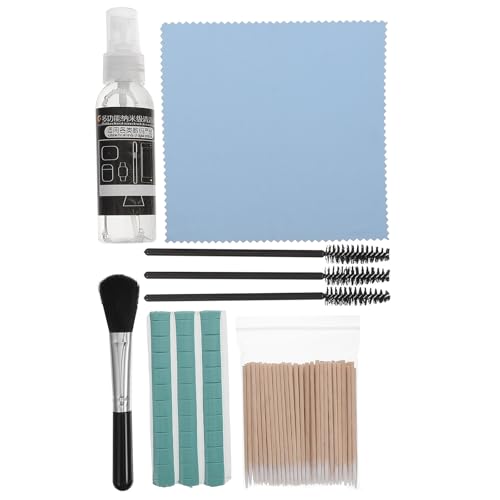 Cabilock Headset and Keyboard Cleaning Kit 6pcs Set with Microfiber Cloth and Brushes for Laptop, Phone, and Earbud Dust Removal, Electronics Maintenance Tool for Tech Devices