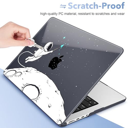 May Chen for 2026 MacBook Pro 14-inch M5 M4 M3 M2 M1 Pro/Max Chip, Release 2026 2025-2021, Model A3427 A3426 A3434 A3112 A3401 A3185, Plastic Hard Shell with Keyboard Cover, Cute Astronaut - color: Cute astronaut