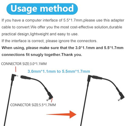 45W Laptop Charger for Acer Aspire 1 3 5 N20C5 N23C3 N20C4 N19H2 A315-24P-R7VH A515-45-R74Z A515-46 A315-23 A315-24P A515-56 ADP-45FE F PA-1450-26 Small Pin 3.0x1.1mm AC Adapter Laptop Power