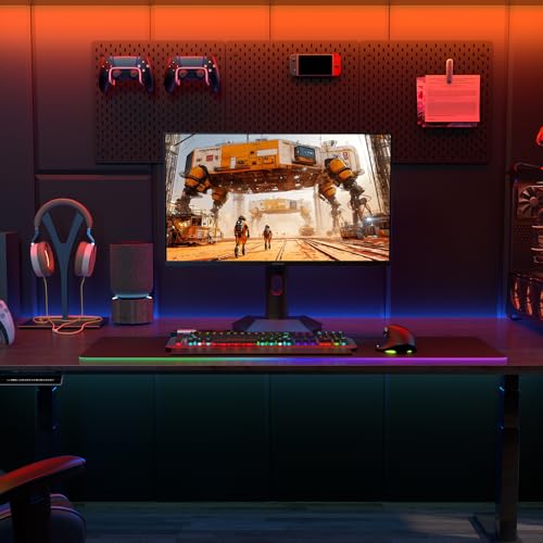 KOORUI 27 inch Mini-LED IPS Gaming Monitor, 200Hz 1ms, QHD 1440P HDR1000 | 97% DCI-P3, Adaptive Sync, PiP/PBP, Swivel/Pivot/Height Adjustable, HDMI and DisplayPort, Premium Gaming, Content Creation - size: 27"/QHD/200Hz