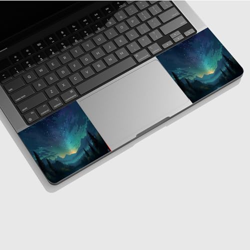Universal Laptop Skin Sticker with 2 Wrist Pad Skins, Waterproof Scratch Resistant Vinyl Laptop Cover Decal, Cut to Fit for 11–15.6 Inch MacBook HP Dell Lenovo, Magic Starry - color: Magic Starry