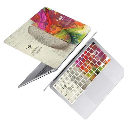 Laptop Shell for MacBook Air 11 inch Case 2015 2014 2013 2012 2011 2010 Release Model A1465 A1370,Air 11.6" Snap on Protective Laptop Hard Case & Keyboard Cover,Left & Right Brain - color: Left & Right Brain, size: Air 11" 2010-2015(A1370/A1465)