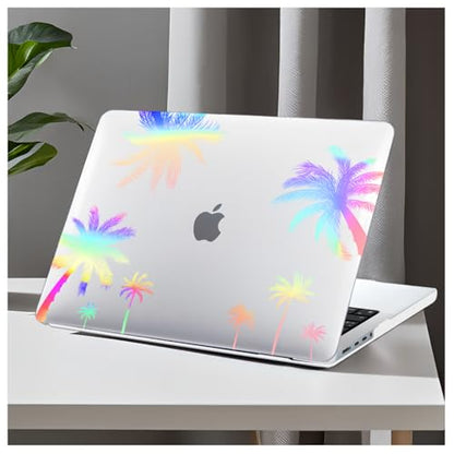 DTangLsm for MacBook Pro 14 inch Case 2026 M5 2025-2021 M4 M3 M2 M1 Pro Max | A3426 A3427 A3434 A3112 A3185 A3401 A2918 A2992 A2779 A2442 Clear Plastic Hardshell for Mac Pro 14+Keyboard Cover,CoconutTree - color: Laser Coconut Tree