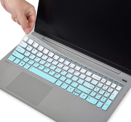 Keyboard Cover for 2023 2022 Lenovo IdeaPad 1/IdeaPad 1i 15.6 inch Laptop 15IGL7 15ADA07 15IAU7 15ALC7 15IJL7 15IGL7, New Lenovo IdeaPad 1 15IGL7 15.6 US Layout Keyboard Cover Skin, Ombre Mint - color: Ombre Mint