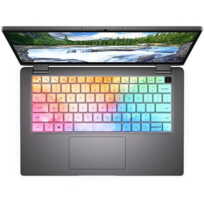 Keyboard Cover for 14 inch Dell Latitude 7430 7420 7440 7450 7410 Notebook, Latitude 5440 5431 5430 5420 3440 14", Latitude 7520 15.6", Latitude 9000 9420 9430 9510 9520 Keyboard Skin-Colorful - color: Colorful