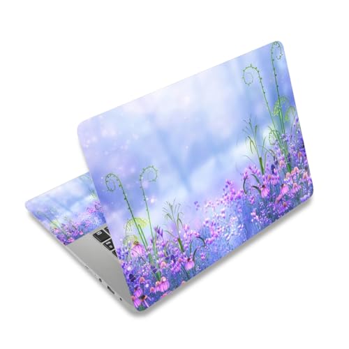 Laptop Skin Sticker Decal,12" 13" 13.3" 14" 15" 15.4" 15.6 inch Laptop Skin Sticker Cover Art Decal Protector Notebook PC (Purple Lavender) - color: Purple Lavender