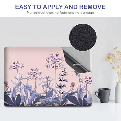 DINKY 13 13.3 14 15.4 15.6 Inches Laptop Skin Sticker Decal Netbook Skin Sticker,15.6" Flora Universal Reusable Notebook Art Decal Protector Cover (Flowers Plants) - color: flowers and plants