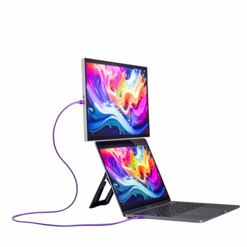 Espresso Lite 15 Portable Monitor (White) – 15.6” Full HD USB-C Display, Single-Cable Power, Ultra-Light Travel Monitor for Laptop, iPad & USB-C Devices - color: White
