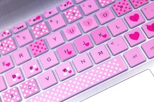 Keyboard Skin Compatible for HP 15.6" 15-dw/dy 15-ef/da/db 15-bs/bw 15t 15z 15t-dy200 15t-dw300/HP Envy x360 2-in-1 15.6''/HP Spectre x360 15t eb0043dx/HP Envy 17 17.3 17t 17M 17-by/bs/bw (Lovely) - color: Lovely