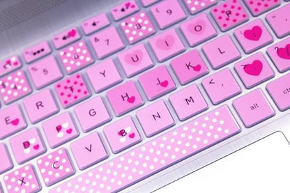 Keyboard Skin Compatible for HP 15.6" 15-dw/dy 15-ef/da/db 15-bs/bw 15t 15z 15t-dy200 15t-dw300/HP Envy x360 2-in-1 15.6''/HP Spectre x360 15t eb0043dx/HP Envy 17 17.3 17t 17M 17-by/bs/bw (Lovely) - color: Lovely