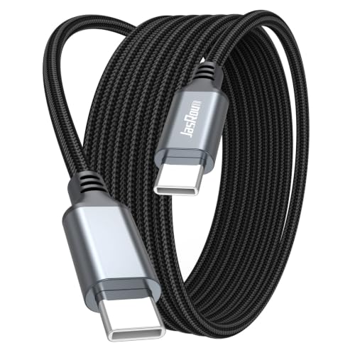 8 ft USB C Cable Fast Charging 100W,Long USBC to Type-C Charger Cord 8 foot | 480Mbps Data Transfer Braided for iPhone 17/16/15, Galaxy S25/S24/S23, Android Phone, MacBook Pro, Laptop, Tablet, Switch etc - size: 8 Feet
