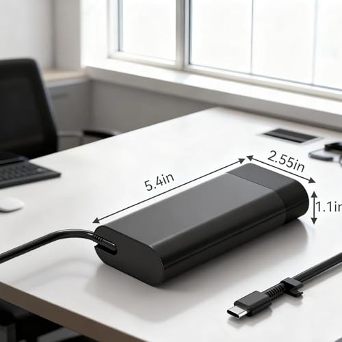 140W USB-C Charger Fit for HP Omen Transcend 14 Gen1/2 ZBook Power 16 | ZBook Fury 16 G10 ZBook Studio G9 16 ZBook Ultra 14 G1a Spectre x360 16 EliteBook 845 865 G10 TPN-LA29 Laptop Power Adapter