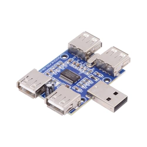 ChenYang 4 Port USB 2.0 HUB,USB A 1 to 4 USB 2.0 Splitter Port Multiplier Expansion Adapter for Laptop/Flash Drive/Keyborad/Mouse - style: USB-A 1-to-4 USB-A