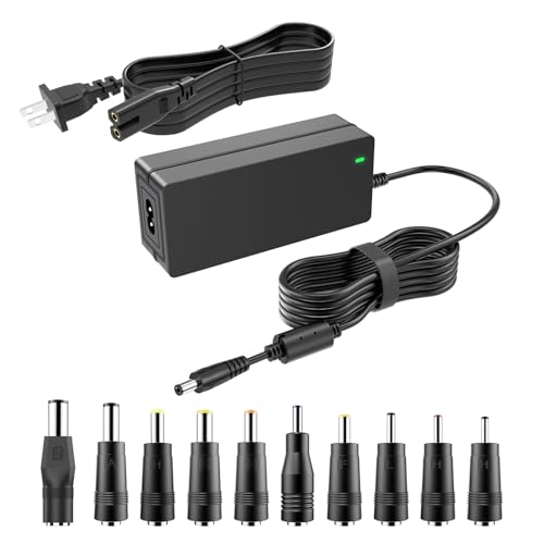 19V DC Power Supply 19V 3.42A Power Adapter 65W 45W with 10tips | for 65W 45W Laptop Monitor Compatible with Asus/Acer/Gateway/Toshiba Laptop for LG/Acer/Asus Monitor Power Cord
