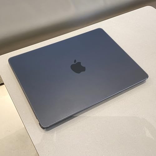 MEEgoodo for MacBook Air M5/M4/M3/M2 13 inch Case 2026-2022,Fit Model A3449/A3240/A3113/A2681,Flexible Case for MacBook Air 13.6 inch with TPU Keyboard Cover & Webcam Cover & OTG Adapter,Deep Gray - color: Deep Gray