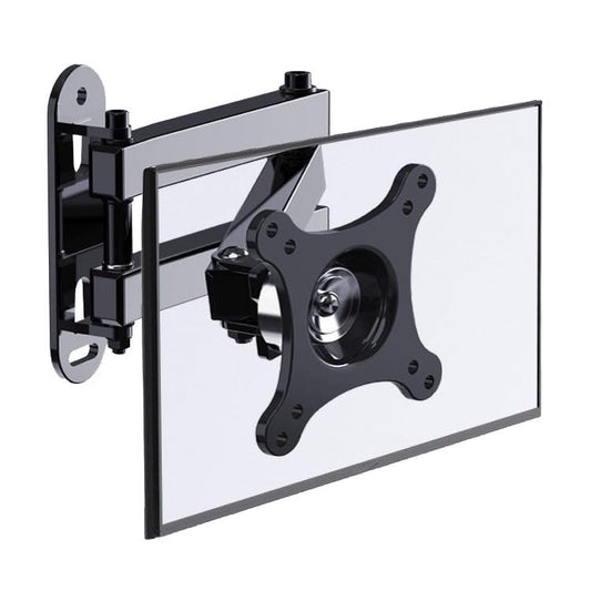 Monitor Stand Single Monitor Wall Mount for Most 10-27" Monitors Within 33.0 lbs, Full Motion Adjustable Wall Mount Articulating Arms Swivel Tilt Extension Rotation Monitor Stand Desk arm