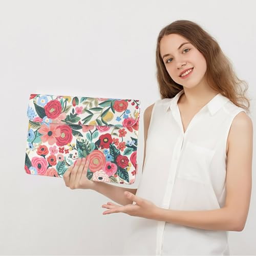 DOMISO 15.6 inch Laptop Case Sleeve Protective Cover Compatible with MacBook Pro 16 M4 M3 M2/Pro Max,15.6-16 inch HP Dell Lenovo Chromebook,Waterproof Computer Cases Bag with Accessory Pouch,Rose - size: 15.6 inch