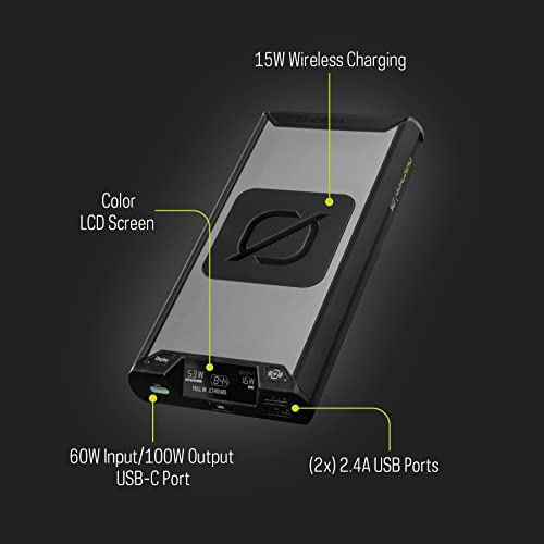 Goal Zero Sherpa 100PD Wireless Portable Power Bank 100W USB-C Power Delivery 25600mAh (4th Generation) (Pack of 2) - size: Sherpa 100 PD (Pack of 2)