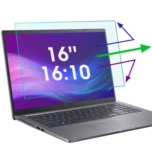 2 Pack 16 Inch Anti Blue Light Screen Protector for Lenovo/Dell/HP/ASUS/LG, Reduce Eye Strain Anti Glare Blue Light Blocking Screen Protector for 16’’ with 1920x1200 Resolution Laptop - size: 16 Inch 16:10 Aspect Laptop