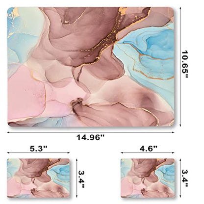 Laptop Skin Sticker Decal, 15.6" Universal Skin for 12" 13" 13.3" 14" 15" 15.4" 15.6 inch Laptop Netbook PC Notebook Vinyl Reusable Skin Sticker Art Protector Personalized,Dreamy Marble - color: Dreamy Marble