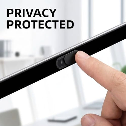 Webcam for PC, 4 Pack Ultra Thin Laptop Webcam Cover Slide Hidden Camera Blocker Adhesive Lens Privacy Screen Protector, Oval Computer and Phone Secret Camera Blocker for Digital Privacy Security