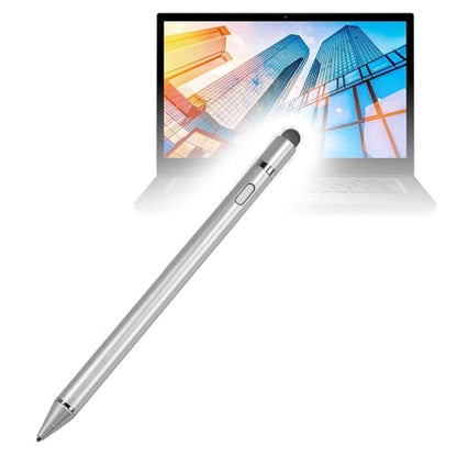 BoxWave Stylus Pen Compatible with Dell Latitude 7490 - AccuPoint Active Stylus, Electronic Stylus with Ultra Fine Tip - Metallic Silver