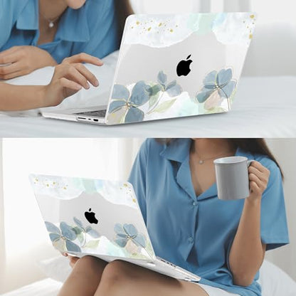 Mektron Case for M5 MacBook Pro 14 inch 2026 Model A3427 A3426 Fit 2025-2021 Model A3434 A3112 M4 A3112 A3401 A3185 M3 A2918 A2992 M2 A2779 M1 A2442 Pro/Max Cover for MacBook Pro 14", Flower C006 - color: Flower C006