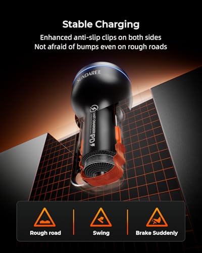230W USB C Fast Car Charger PD140W/PPS63W/QC45W, 3-Ports Mutiple Car Charger Adapter, 12-24V Cigarette Lighter Adapter, Fast Charging for iPhone/MacBook/iPad/Laptop/Samsung/Pixel/Android