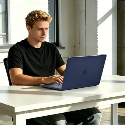 BlueSwan for MacBook Neo Case 13 inch 2026 Release A18 Pro Chip Model A3404 | 100% Match Official Color, Scratch Resistant, Easy to Snap on, Travel Essential, Back to School Gifts - color: Indigo Clear