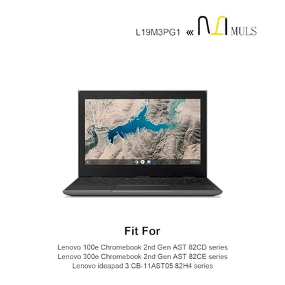 MULS L19M3PG1 Battery for Lenovo 100e 300e Chromebook 2nd Gen AST 82CD 82CE | Ideapad 3 CB-11AST05 Series laptop L19C3PG1 L19L3PG1 SB10X68685 5B10X65680 5B10X65682 5B10X65684 11.52V 47Wh with Tools