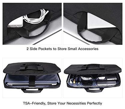 15.6 Inch Laptop Sleeve Bag, Men Women TSA Case for Macbook Pro 16 M5 M4 M3 M2 M1, Lenovo Ideapad 15.6, HP Envy/Victus 15.6, Acer Aspire/Nitro 5 15.6, Dell 15 16, ASUS Chromebook 15 16 Case, Black - color: Black, size: 15.6 Inch