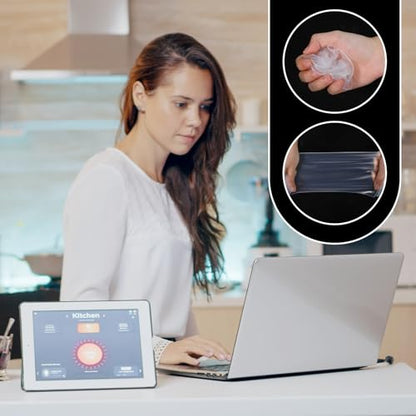 2pcs Universal Keyboard Cover Protector Skin for Laptop Notebook 15.6"-17.3" Clear Laptop Notebook Keyboard Covers 15.6" 16" 17.3" Ultra Thin Silicone Waterproof Dustproof Keyboards Protectors