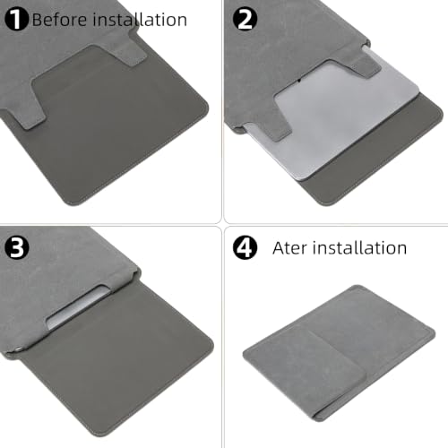 16 Inch Laptop Sleeve Case with Stand Compatible with for MacBook Pro/MacBook Air/ThinkPad X1/Dell XPS/Lenovo Yoga/HP Pavilion/ASUS Zenbook/LG Gram 15" 15.3" 15.6" Laptops Chromebooks - color: Matte Grey, size: 15-16 Inch