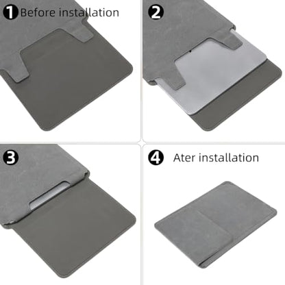 16 Inch Laptop Sleeve Case with Stand Compatible with for MacBook Pro/MacBook Air/ThinkPad X1/Dell XPS/Lenovo Yoga/HP Pavilion/ASUS Zenbook/LG Gram 15" 15.3" 15.6" Laptops Chromebooks - color: Matte Grey, size: 15-16 Inch