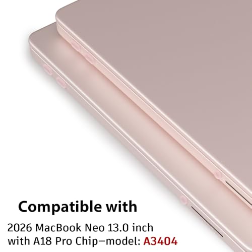 ProElife 5 Pcs Anti Dust Dirt Plug Cups Set for MacBook Neo, Blush Pink | Durable & Reusable Silicone Laptop Accessories, Custom Fit Design, Easy to Clean Non-Slip Stuff for Macbook USB-C & Headphone - color: Blush Pink