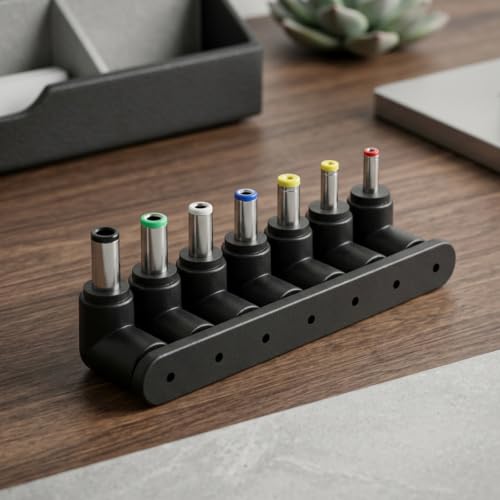 5.5 X 2.1 Mm Dc Power Jack, 8 Pcs DC Power Adapter Kit Right Angle Jack Converter Barrel Connector Set