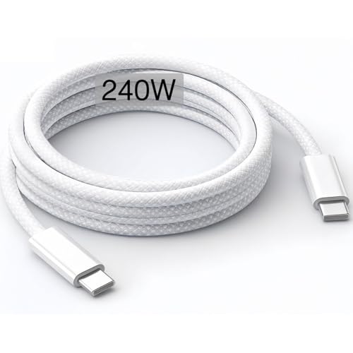 240W iPad Charger Cable - 6ft USB C to USB C Fast Charging Cold for iPad Air 11/13in(M4 M3 M2), iPad 12/11/10th(A18 A16), Mini 8/6 (A17 Pro),iPad Pro 13/12.9/11in(1st 2nd 3rd 4th 5th 6th)Tablet Type C - size: 6.6ft