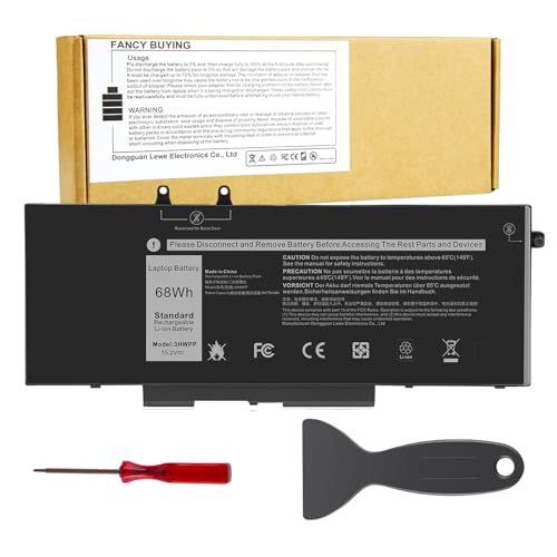 Fancy Buying 3HWPP Laptop Battery for Dell Latitude 5401 5410 5411 5501 5510 5511 Precision 3541 3551 INSPIRON 7706 2-in-1 INSPIRON 17 7500/7506 2-in-1 03HWPP 10X1J N2NLL 1VY7F 3YNXM 451-BCMN - size: 9.4*4.13*0.27inch 3HWPP