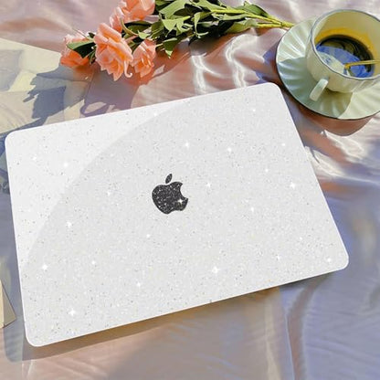 B BELK Compatible with MacBook Pro 14 inch Case M5 2026-2021 M4 M3 M2 M1 A3426 A3427 A3434 A3112 A3185 A3401 A2918 A2992 A2779 A2442, Plastic Hard Shell+Keyboard Cover+Screen Protector, Sparkly Clear - color: Sparkly Clear