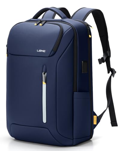 Laptop Backpack 17.3 Inch Business Travel Backpack with USB Charging Port, Durable Lightweight Anti-Theft Work Computer Bag with Laptop Compartment, Blue - color: Blue