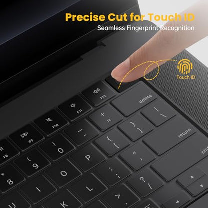 Premium Ultra Thin MacBook Pro 16 & 14 inch Keyboard Cover Protector | for 2026 2025 MacBook Pro 14" & 16" M5 M4 M3 Pro/Max, Mac Invisible High Transparency Accessories Skin, Waterproof, Tinted - size: MacBook Pro 14" & 16"(2021-2026)
