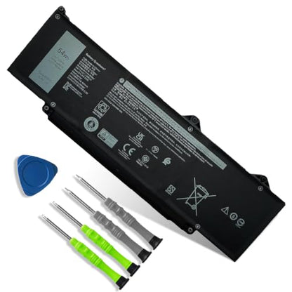 R73TC Laptop Battery Replacement for Dell Latitude 3340 3440 3540 5340 5350 5440 5540 Latitude 3340 5340 5350 2-in-1 Precision 3480 3580 Series DR02P 2X1V9 GTG7N GRWKG KDM9P 0V042N 09HKT5 54Wh 11.4V - size: 10.59*3.23*0.21 inch R73TC