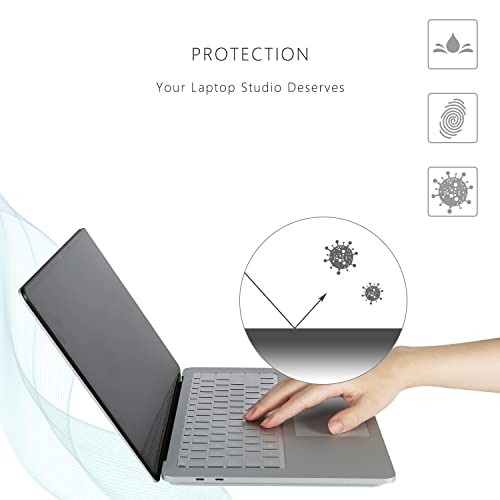Keyboard Cover Protector for 2023 Microsoft Surface Laptop Studio 2/2022 Laptop Studio 14.4", Premium Ultra Thin, High Transparency Keyboard Skin Film, US Keyboard Layout [Clear TPU] - size: Laptop Studio